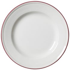 Steelite Bead Maroon Band Plate 20cm/8" (Pack of 12)