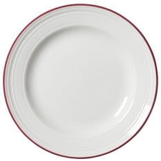 Steelite Bead Maroon Band Plate 16.5cm/6.5" (Pack of 12)