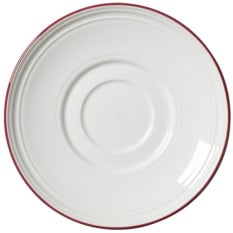 Steelite Bead Maroon Band Saucer 15cm/6" (Pack of 12)