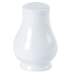 Porcelite White Pepper Pot 8cm/3.25" (Pack of 6)