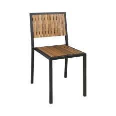 
Bolero Steel & Acacia Side Chair (Pack of 4)
