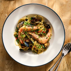 Modest Navy Pasta Plate 28cm/11" 560ml/19.75oz (Pack of 6)