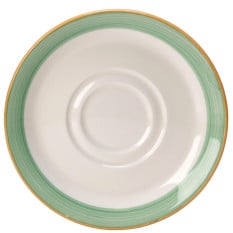 Steelite Rio Green Double Well Saucer 14.5cm/6" (Pack of 36)