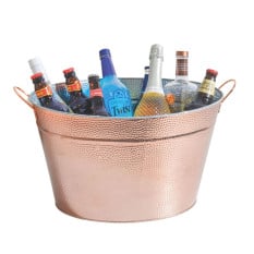 BarCraft Hammered Drinks Bucket Copper - Filled with Drinks