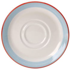 Steelite Rio Blue Double Well Saucer 14.5cm/6" (Pack of 36)