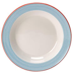 Steelite Rio Blue Slim Soup Plate 21.5cm/8.5" 397.5ml/14oz (Pack of 24)