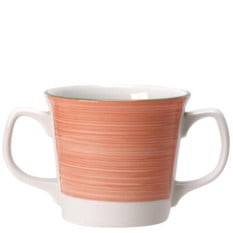 Steelite Rio Pink Double Handled Mug 285ml/10oz (Pack of 12)