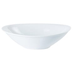 Porcelite Oval Salad Bowl 20x14cm/8"x5.5" 44cl/16oz x6