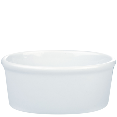 Porcelite Oval Pie Dish 14x10x5cm/ 5x4" (Pack of 6)