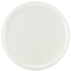 GenWare Porcelain White Flat Rim Plate 20cm/8" (Pack of 6)