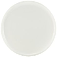 GenWare Porcelain White Flat Rim Plate 26cm/10" (Pack of 4)
