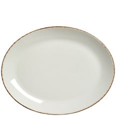 Steelite Brown Dapple Oval Coupe Plate 30.5cm/12" (Pack of 12)