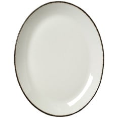 Steelite Charcoal Dapple Oval Coupe Plate 30.5cm/12" (Pack of 12)