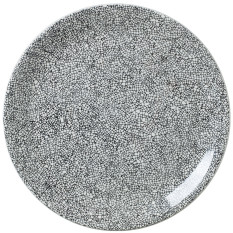 Steelite Ink Crackle Black Coupe Plate 30cm/12" (Pack of 12)