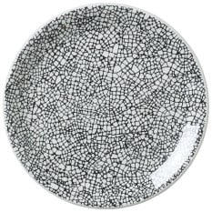 Steelite Ink Crackle Black Coupe Plate 15cm/6" (Pack of 12)