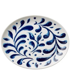 Steelite Messina Blue Oval Coupe Plate 20.25cm/8" (Pack of 12)