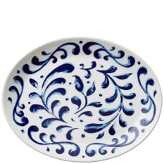 Steelite Messina Blue Oval Coupe Plate 25.5cm/10" (Pack of 12)