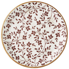 Steelite Flora Brown Coupe Plate 25cm/10" (Pack of 12)
