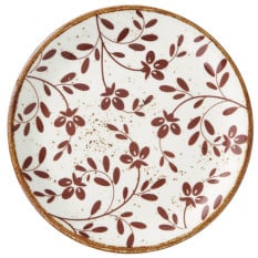 Steelite Flora Brown Coupe Plate 15cm/6" (Pack of 12)