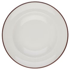 Modest Brown Pasta Plate 28cm/11" 560ml/19.75oz (Pack of 6)