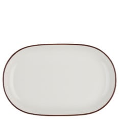 Modest Brown Oval Platter 28 x 18cm/11 x 7" (Pack of 6)