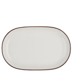 Modest Brown Oval Platter 33 x 21cm/13 x 8.25" (Pack of 6)