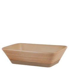 Rustico Taupe Rectangular Side Dish 17.8x12.5cm/6.75"x5" (Pack of 6)
