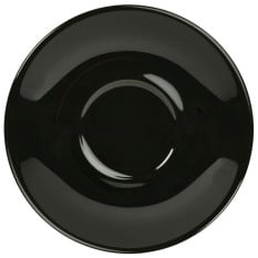Genware Porcelain Saucer 12cm Black