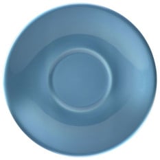 Genware Porcelain Saucer 12cm Blue
