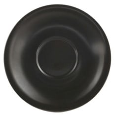Genware Porcelain Saucer 12cm Matt Black
