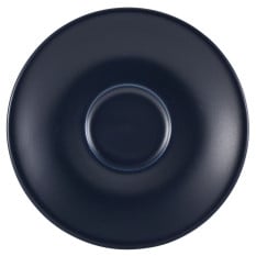 Genware Porcelain Matt Blue Saucer 12cm/4.75" - Overhead