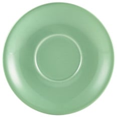 Genware Porcelain Saucer 13.5cm Green
