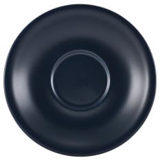 Genware Porcelain Matt Blue Saucer 13.5cm/5.25" - Overhead