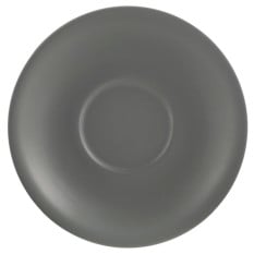 Genware Porcelain Saucer 13.5cm Matt Grey