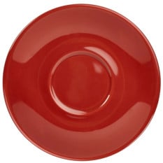 Genware Porcelain Saucer 13.5cm Red