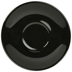 Genware Porcelain Saucer 16cm Black