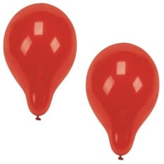 Latex Balloons 25cm Red (Pack of 100)