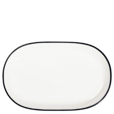 Modest Black Oval Platter 28 x 18cm/11 x 7" (Pack of 6)