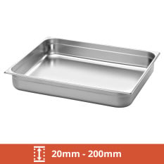 GN 2/1 Stainless Steel Gastronorms 
