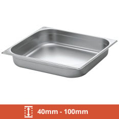 GN 2/3 Stainless Steel Gastronorms 