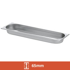 GN 2/4 Stainless Steel Gastronorm 65mm