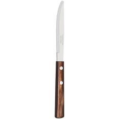 Tramontina Brown Polywood Small Table Knife Serrated Round Tip (Pack of 12)