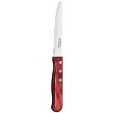 Polywood Jumbo Steak Knife, Rounded Tip (Red)