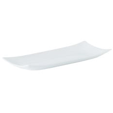 Porcelite Curved Edge Rectangular Buffet Tray 30x13cm x 6