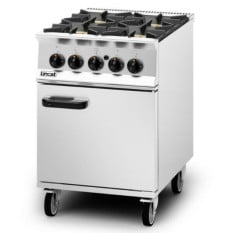 Lincat OG8001/RHD Opus 800 Gas Freestanding Oven Range R/Hand Door 4 Burners 600mm 33.6 kW