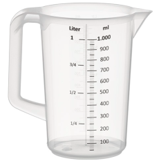 APS Polypropylene Graduated Measuring Jug 1 Litre