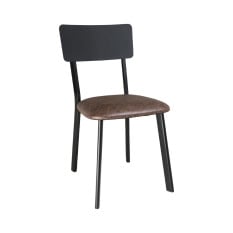 Bolero Metal Side Chair Vintage Mocha (Pack of 4)