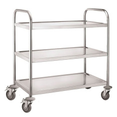 Stainless Steel Serving Trolley 3 Tier