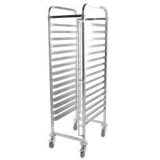 Bakery Tray Racking Trolley 60x40cm 15 Shelves
