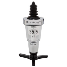 35.5ml Chrome Solo Spirit Measure Unstamped
